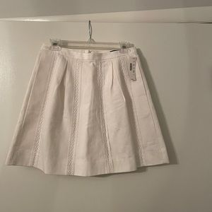 J.Crew White Pique Flair Skirt - Size:  2